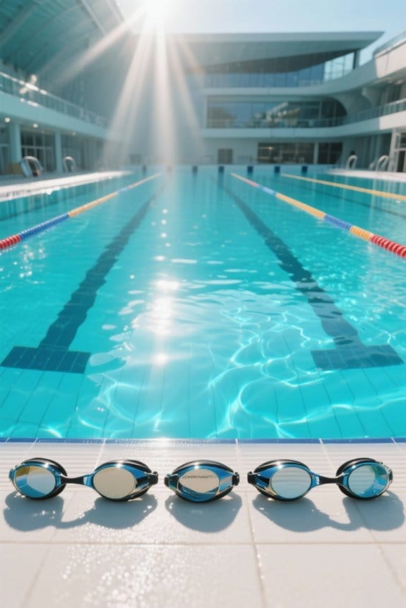wide view swim goggles